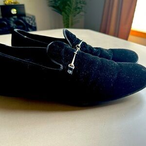 Gucci velvet horse bit evening loafer